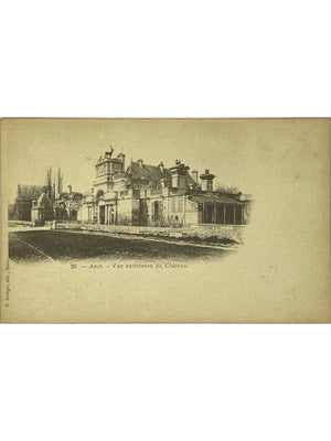 Anet (Eure-et-Loir) – Vue extérieure du château – CPA n° 26