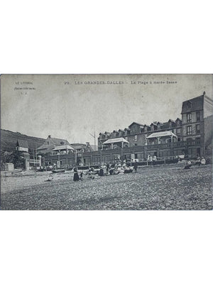 Les Grandes-Dalles – La plage à marée basse – CPA n°29