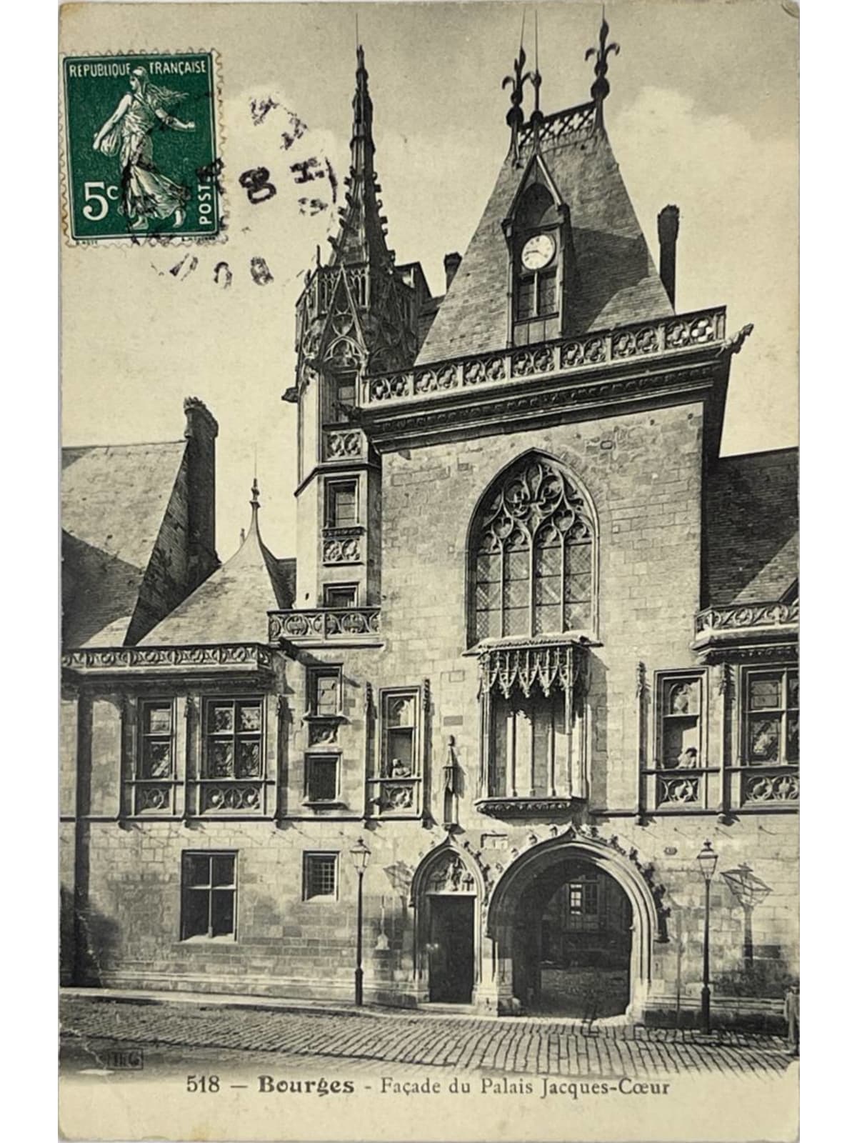 Recto de la carte postale