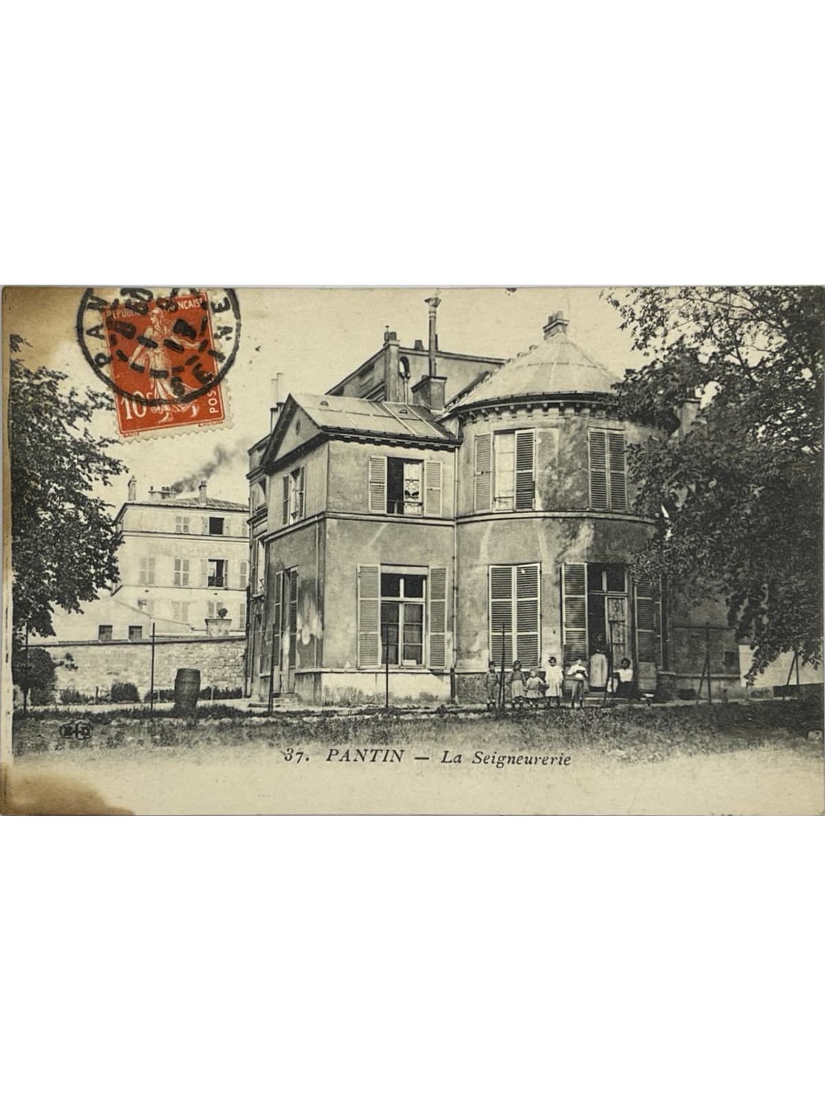 Recto de la carte postale