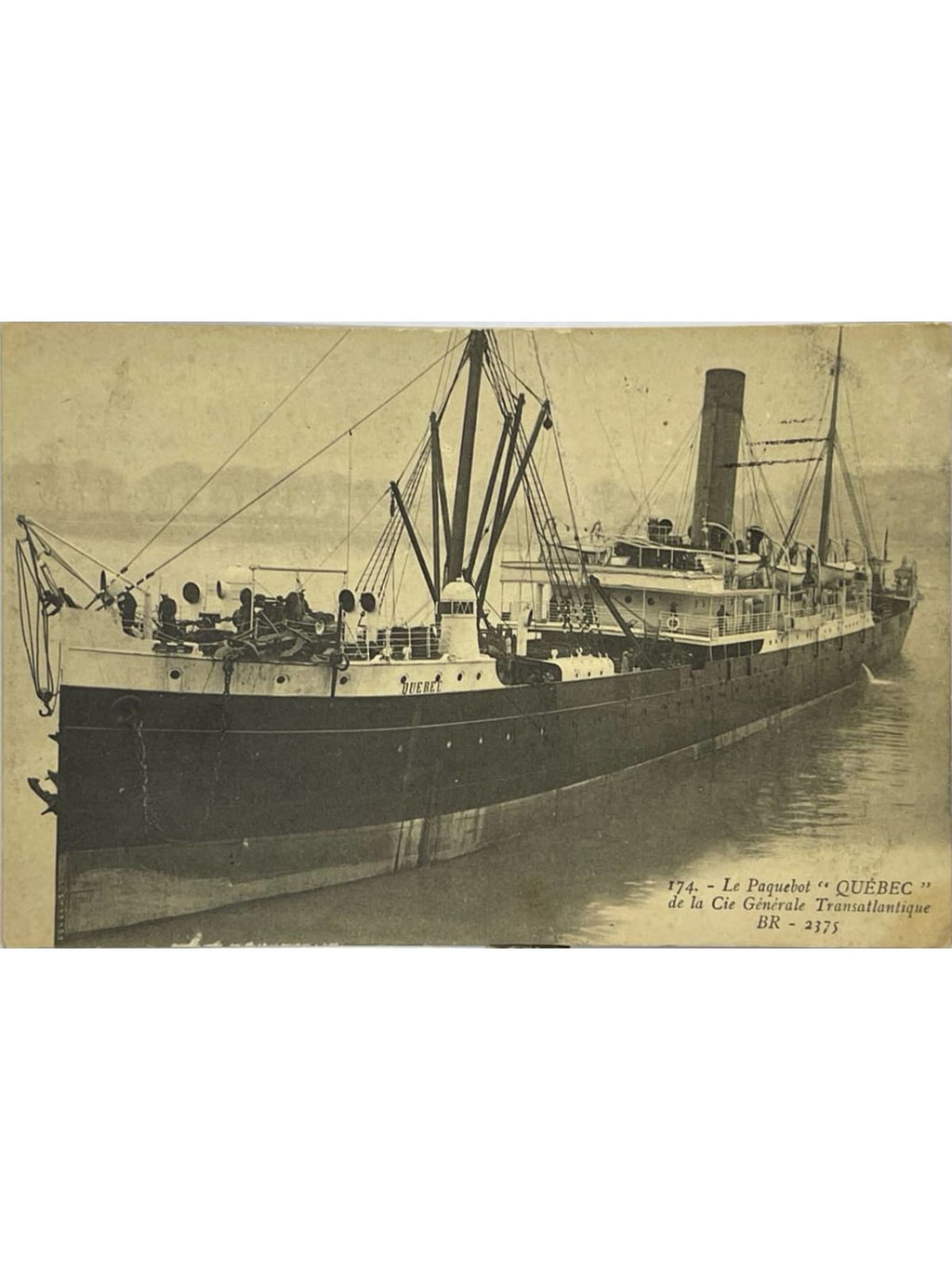 Recto de la carte postale