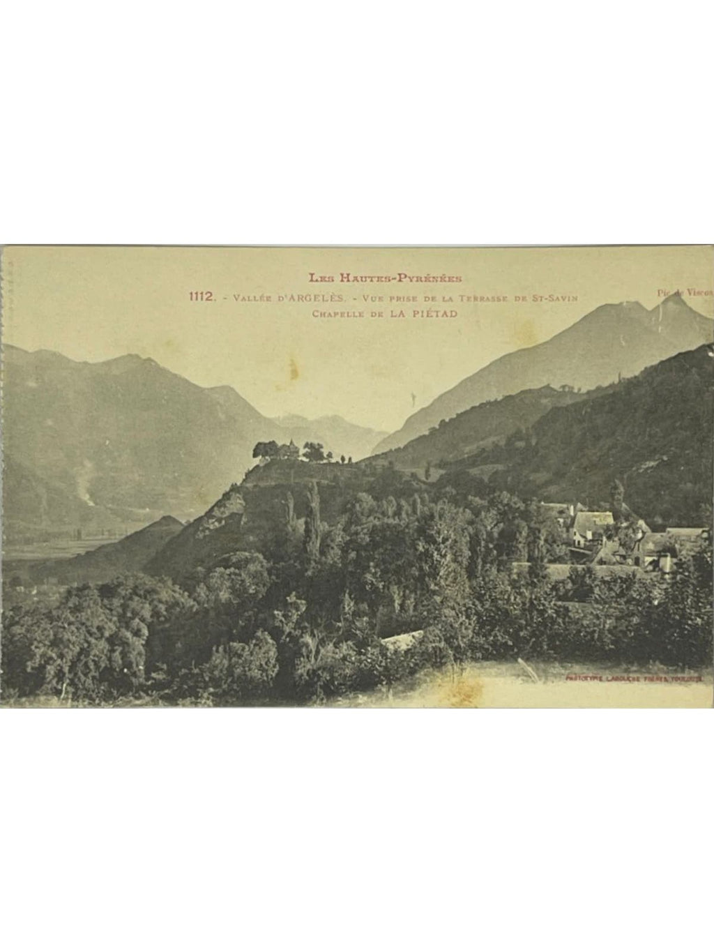 Recto de la carte postale