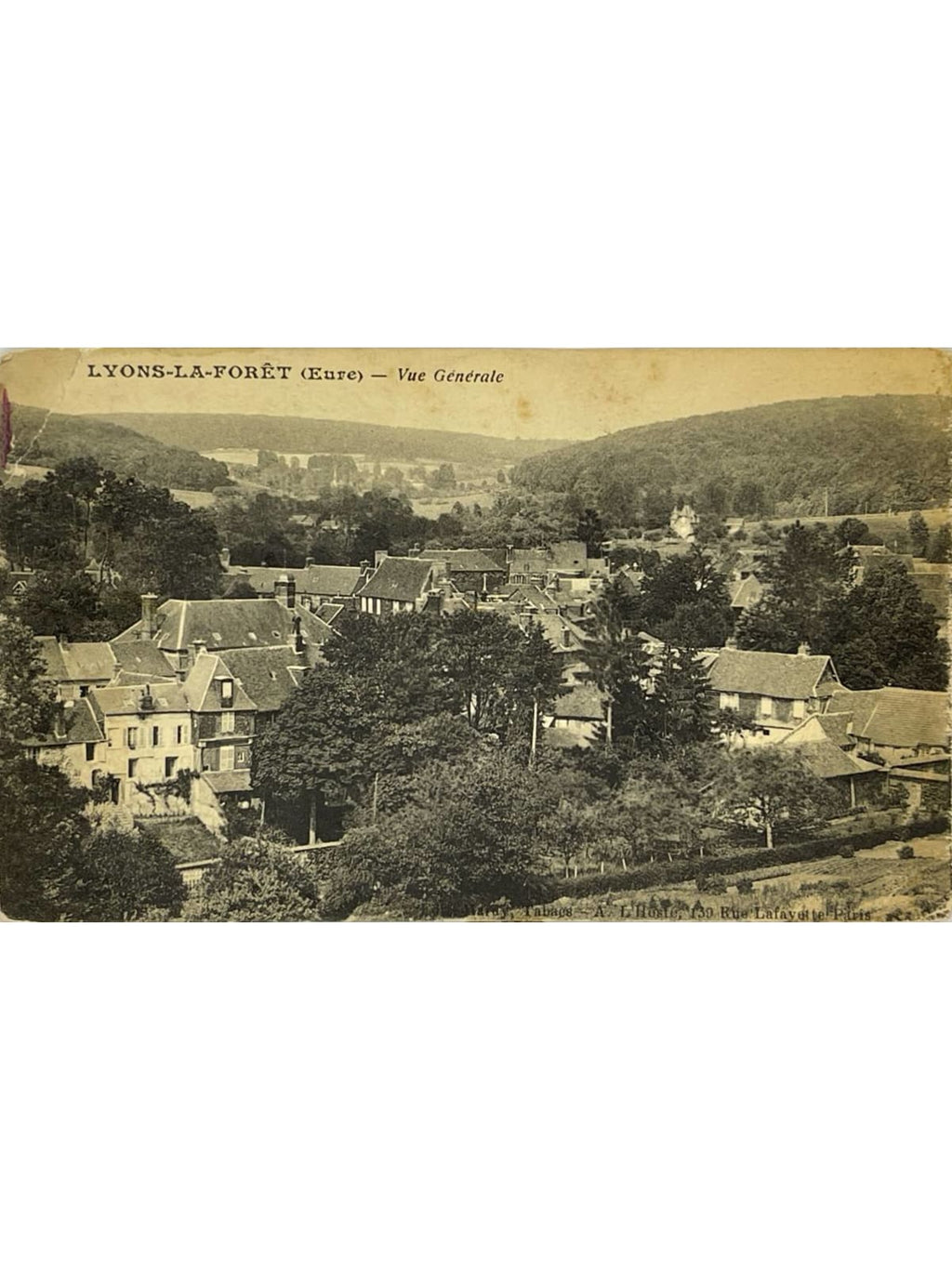 Recto de la carte postale