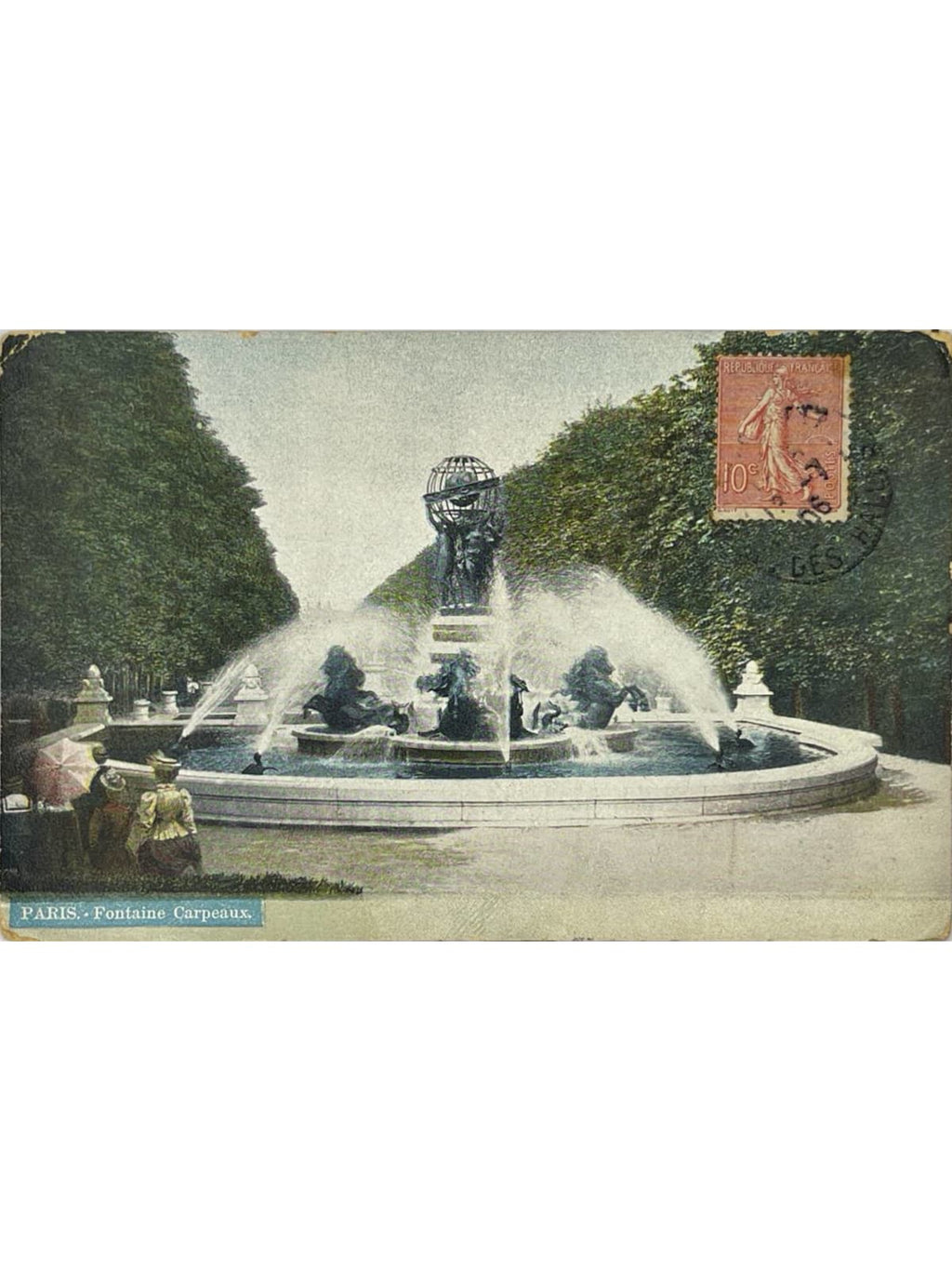 Recto de la carte postale