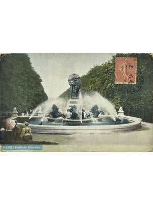Paris – Fontaine Carpeaux – CPA colorisée vers 1905