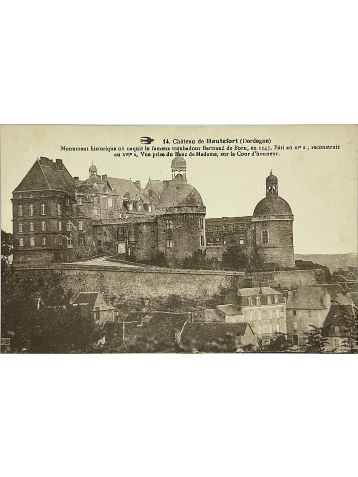 Recto de la carte postale