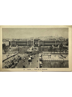 Paris – Place de la Concorde et circulation automobile – CPA n° 20