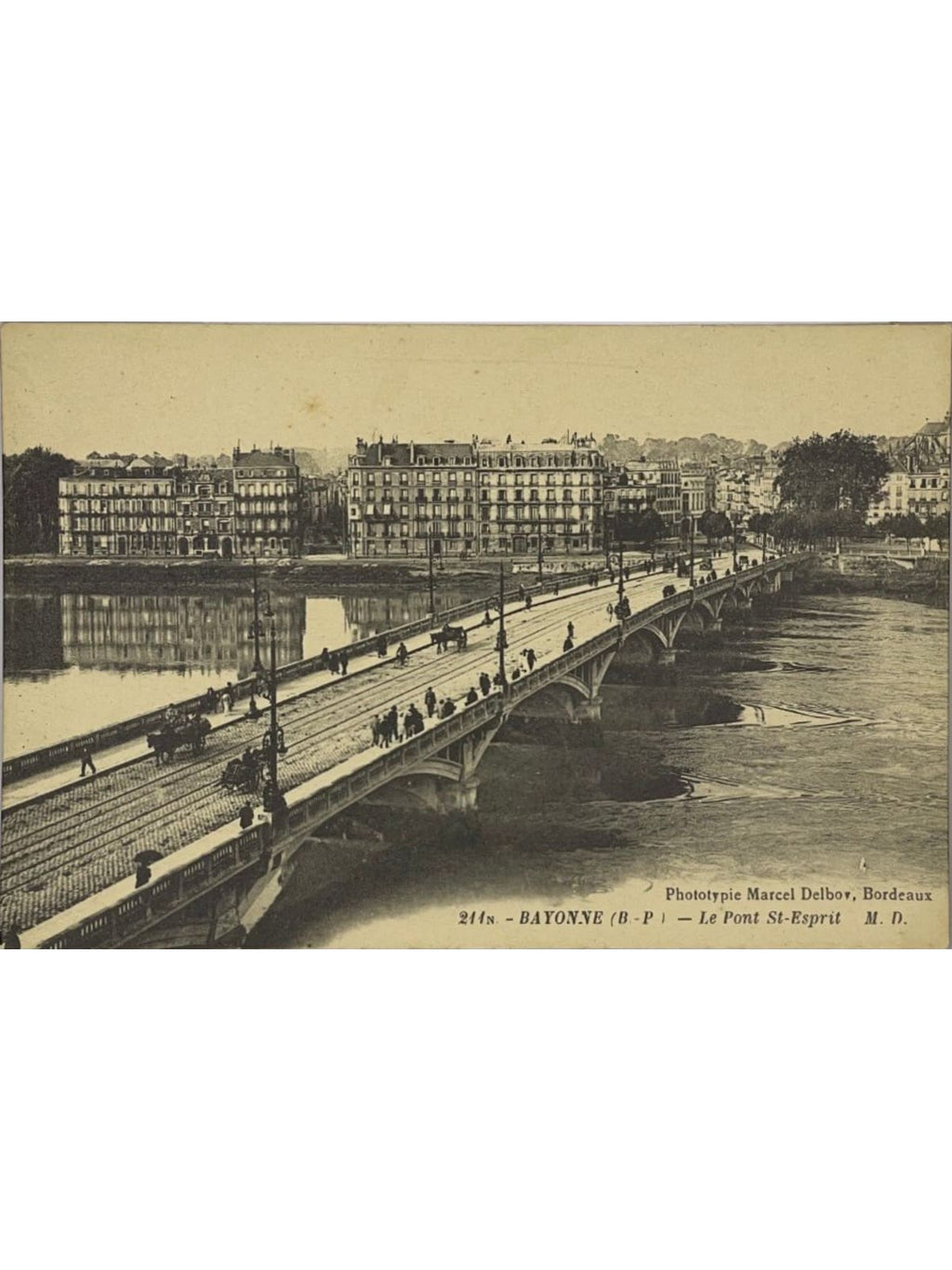 Recto de la carte postale