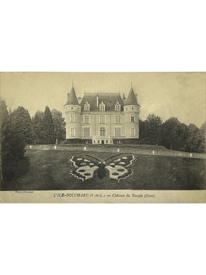 L'Île-Bouchard – Château du Temple, côté nord – CPA 1916