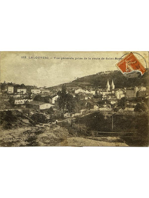 Lalouvesc – Vue générale depuis la route de Saint-Bonnet – CPA n°112