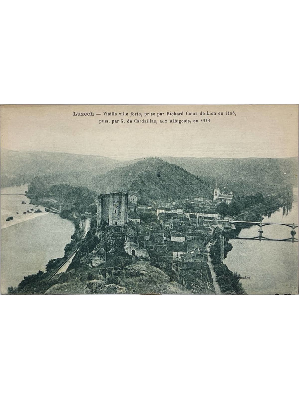 Recto de la carte postale