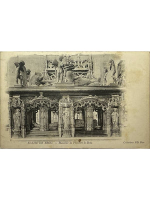Bourg-en-Bresse – Église de Brou, mausolée de Philibert-le-Beau – CPA ND Phot
