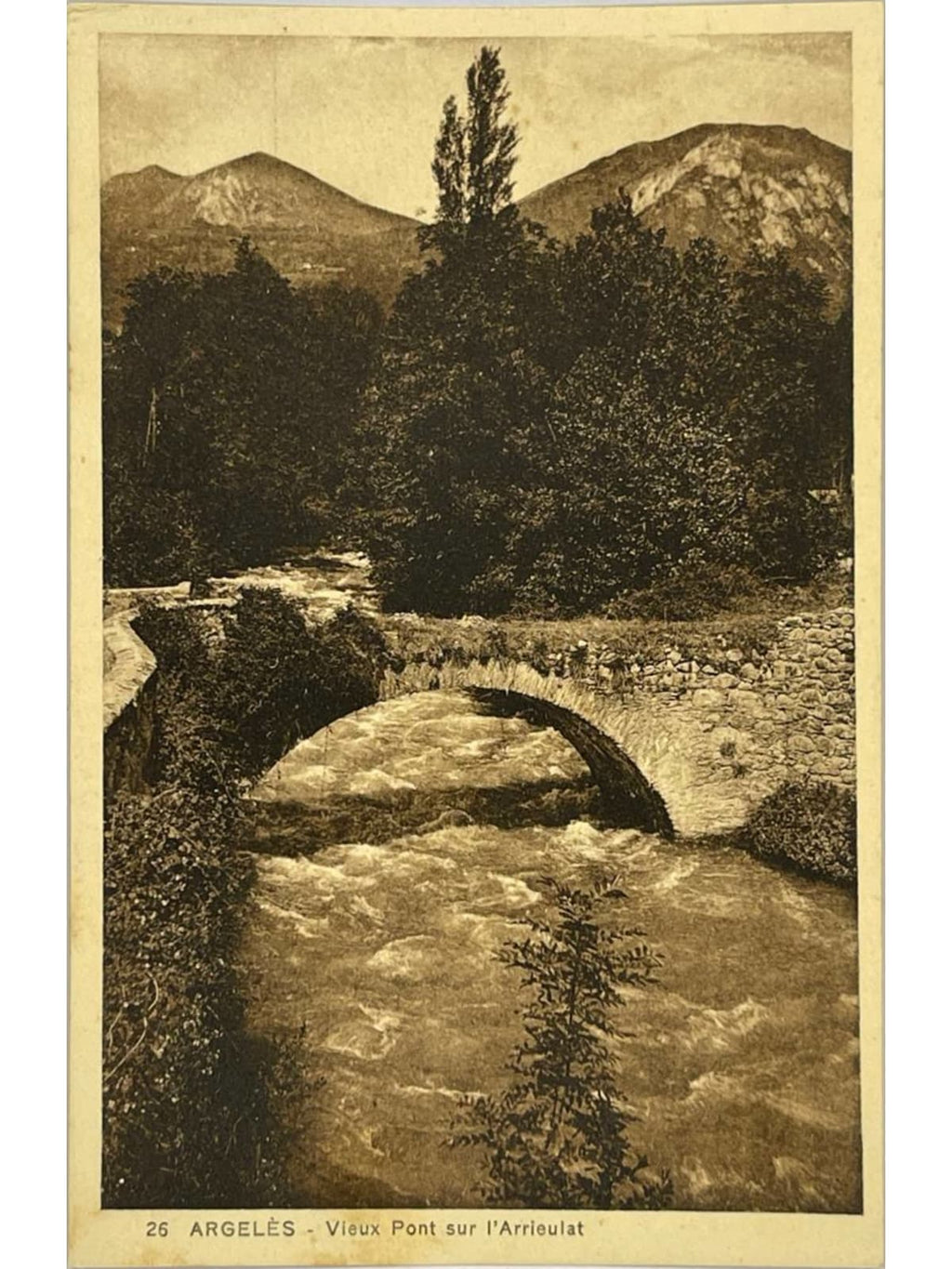 Recto de la carte postale