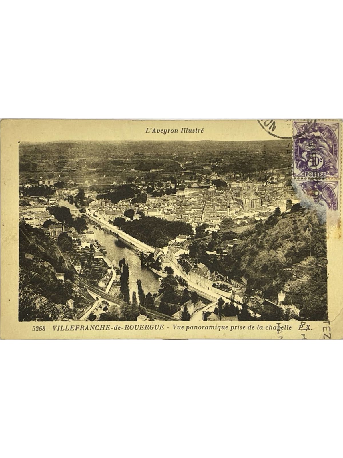 Recto de la carte postale