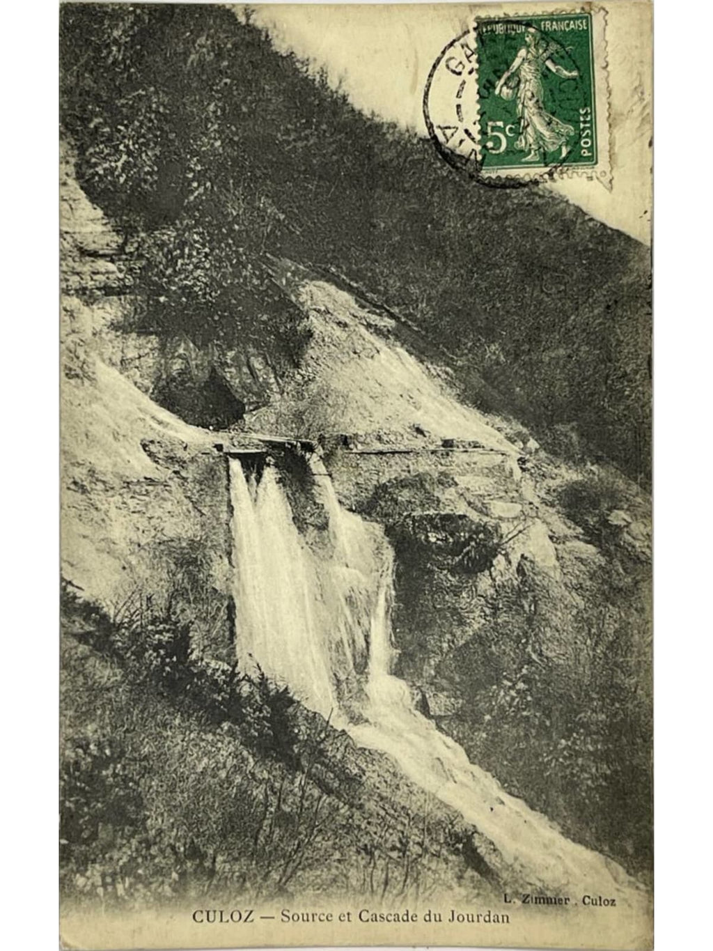 Recto de la carte postale