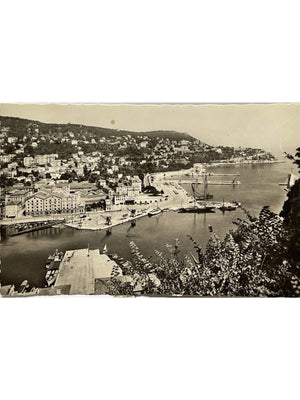 Nice – Le port et le mont Boron – Carte postale des années 1950