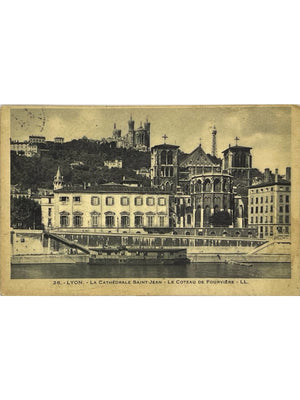 Lyon – Cathédrale Saint-Jean et coteau de Fourvière – CPA LL