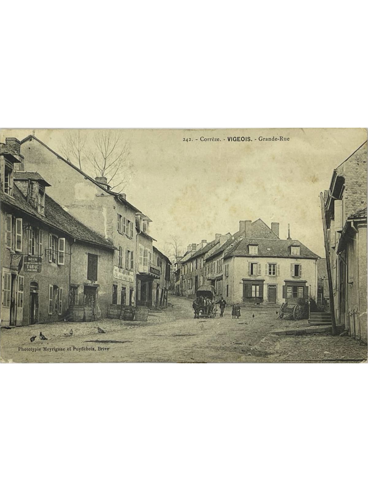Recto de la carte postale