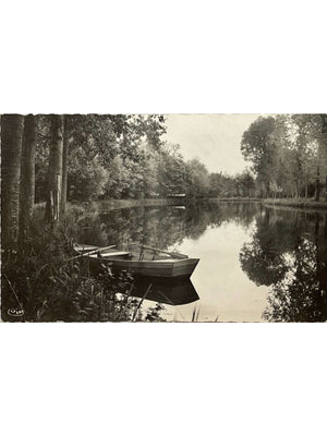 Carte postale – Châteaudun – Bords du Loir et barques – Photo Combier