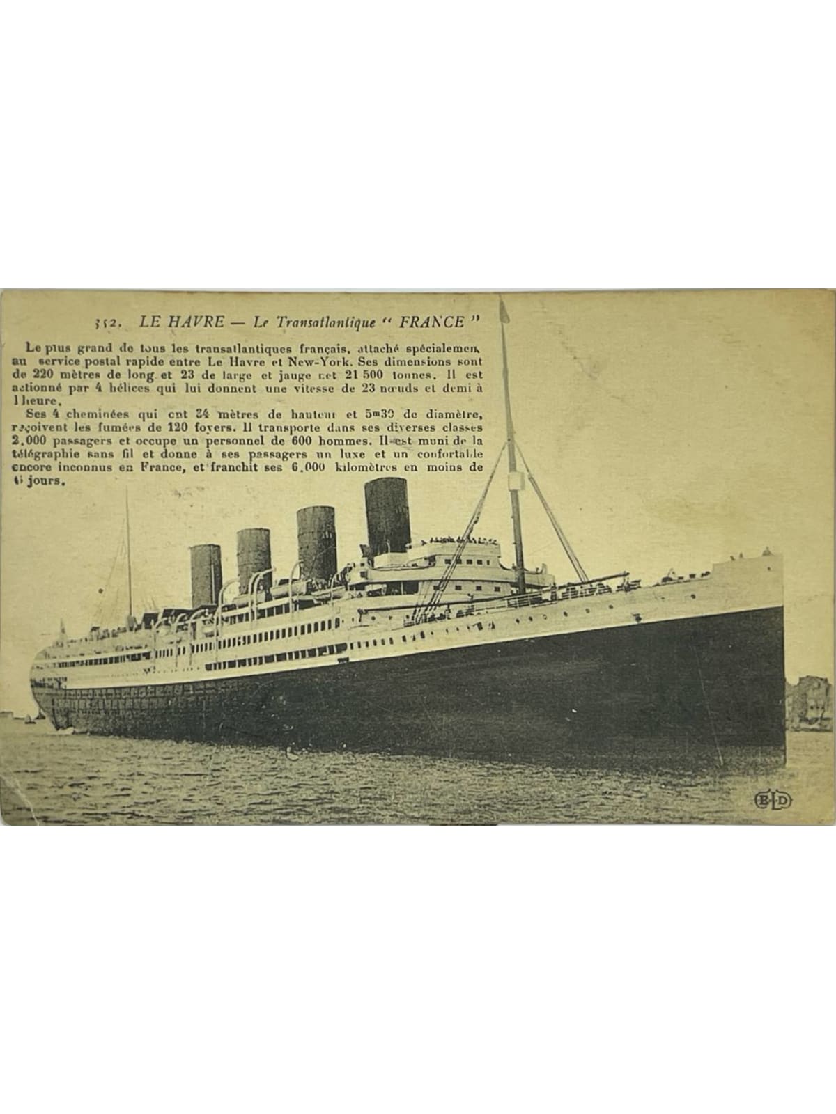 Recto de la carte postale
