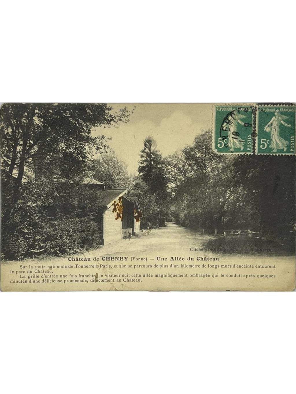 Recto de la carte postale