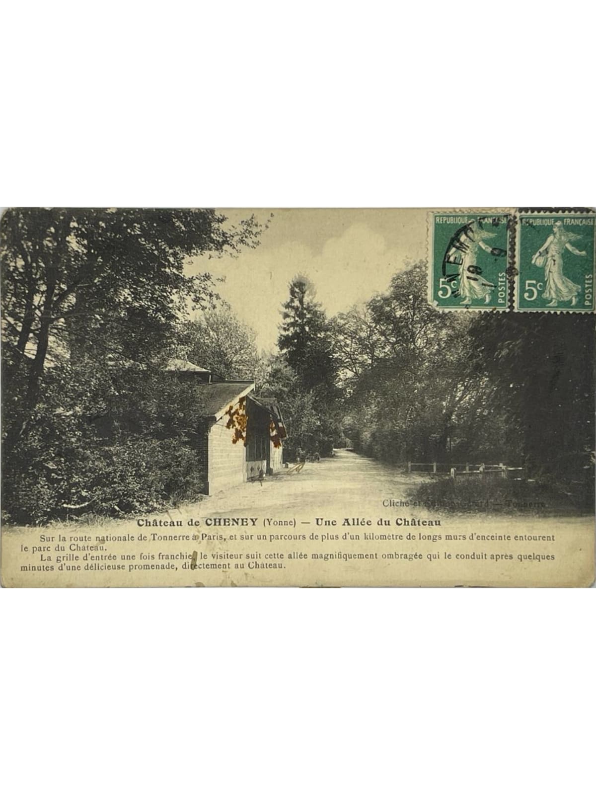 Recto de la carte postale