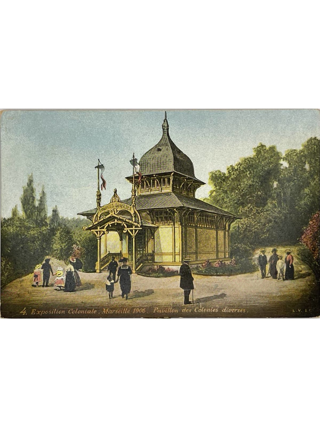 Recto de la carte postale