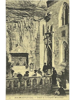 Rocamadour – Entrée de la Chapelle Miraculeuse – CPA ancienne n°33