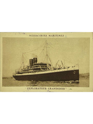 Messageries Maritimes – Paquebot Explorateur Grandidier – CPA années 1920