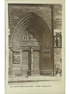Paris – Notre-Dame, portail Sainte-Anne – CPA n° 60