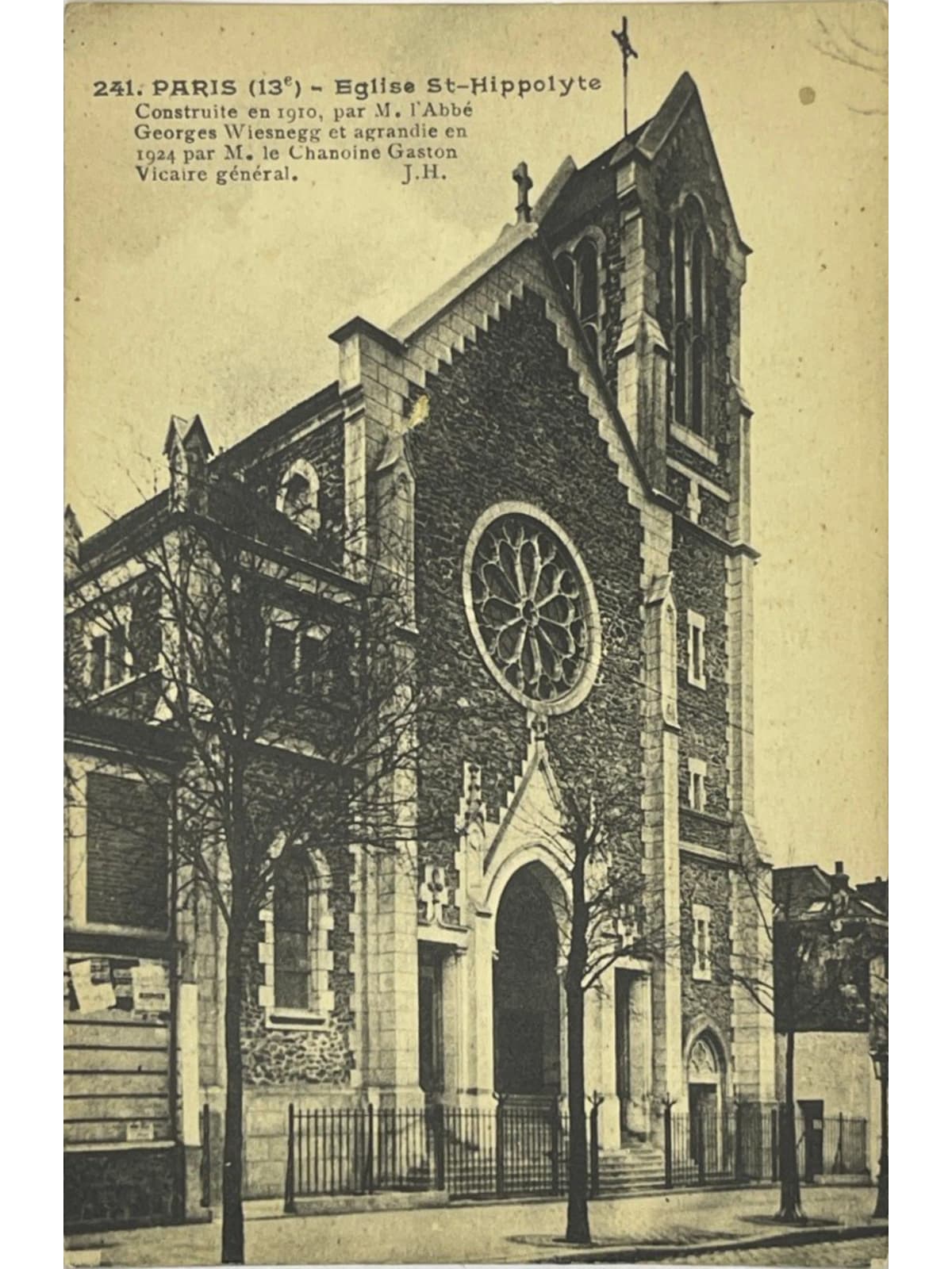 Recto de la carte postale