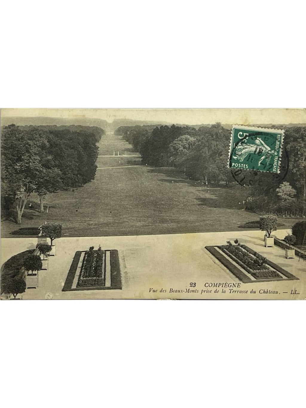 Recto de la carte postale
