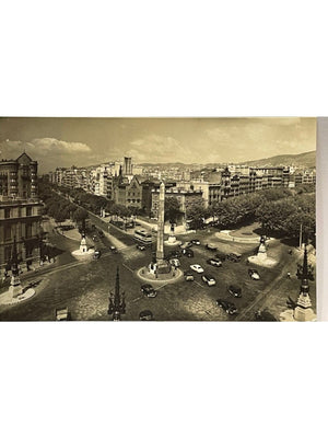 Barcelone – Avenida del Generalísimo et Paseo de Gracia – CPSM 1961