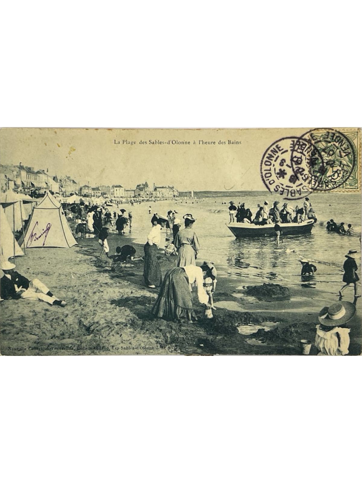 Recto de la carte postale