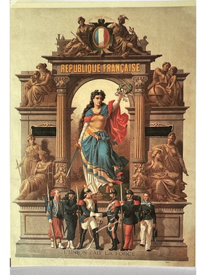 Révolution française – La Muraille du Souvenir – Affiche républicaine de 1880