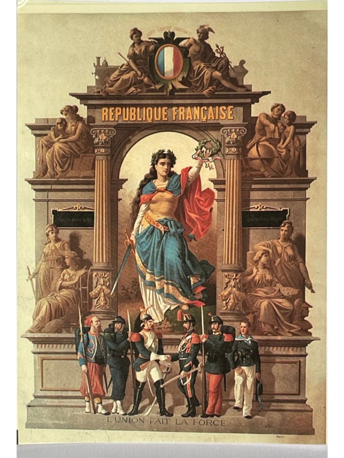 Recto de la carte postale