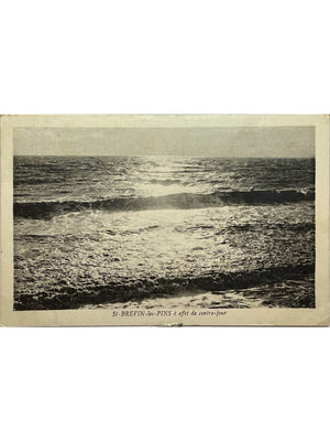 Carte postale – Saint-Brévin-les-Pins – Effet de contre-jour sur l'océan – Côte de Jade