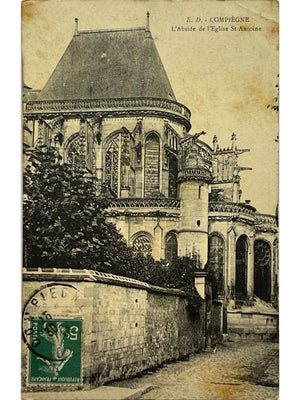 Compiègne – Abside de l'église Saint-Antoine – CPA ancienne