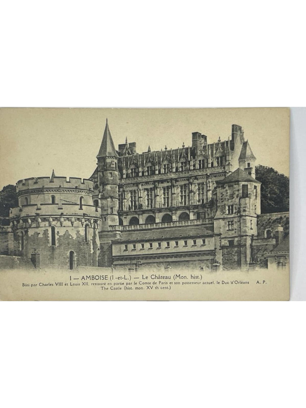 Recto de la carte postale
