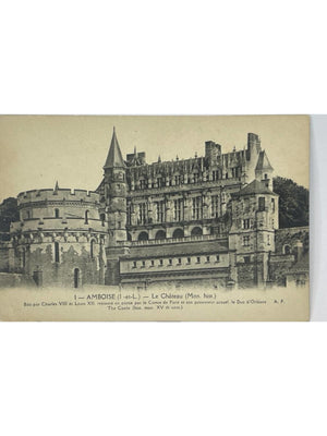 Amboise – Le château royal – CPA ancienne n° 1