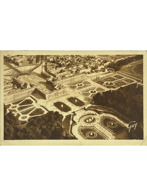 Carte postale – Versailles – Vue aérienne du château et des jardins – Congrès du Parlement 1963