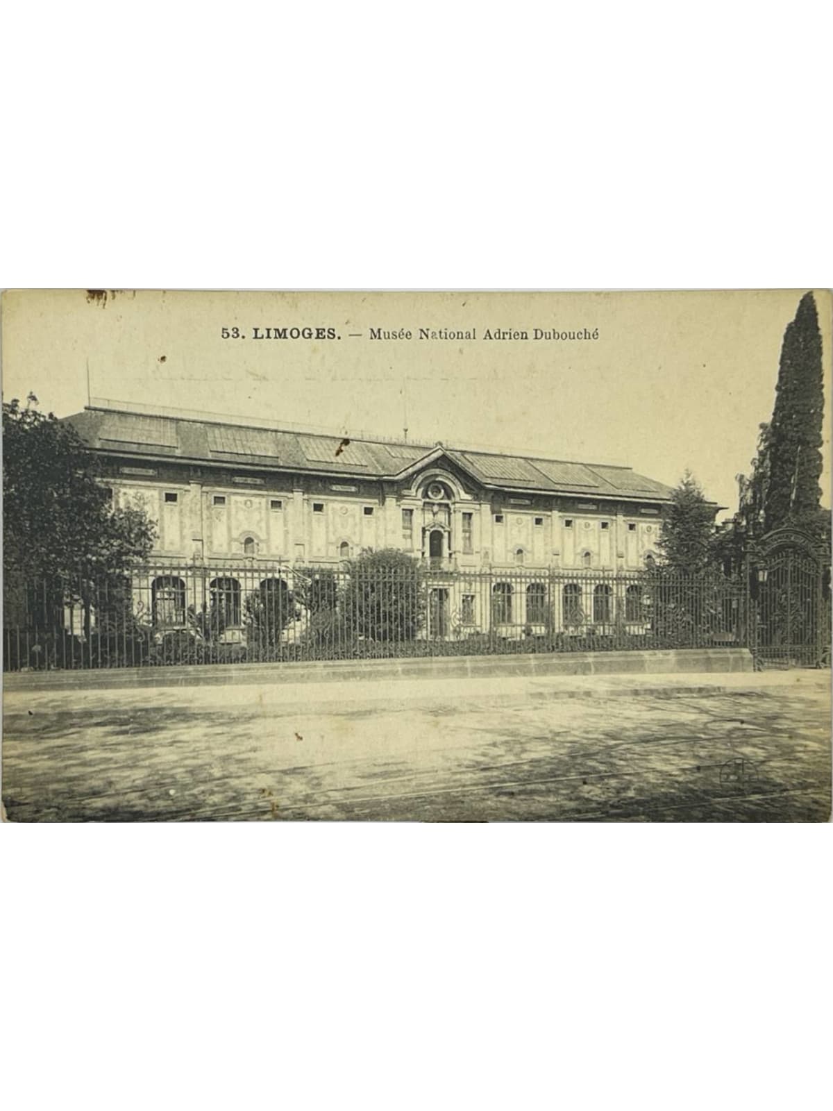 Recto de la carte postale