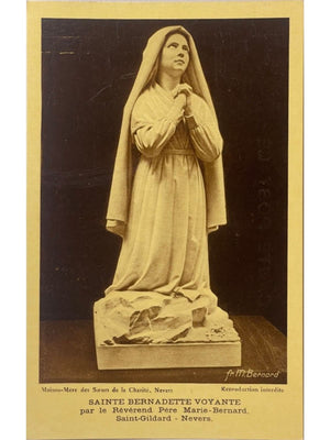 Nevers – Sainte Bernadette voyante, statue du père Marie-Bernard
