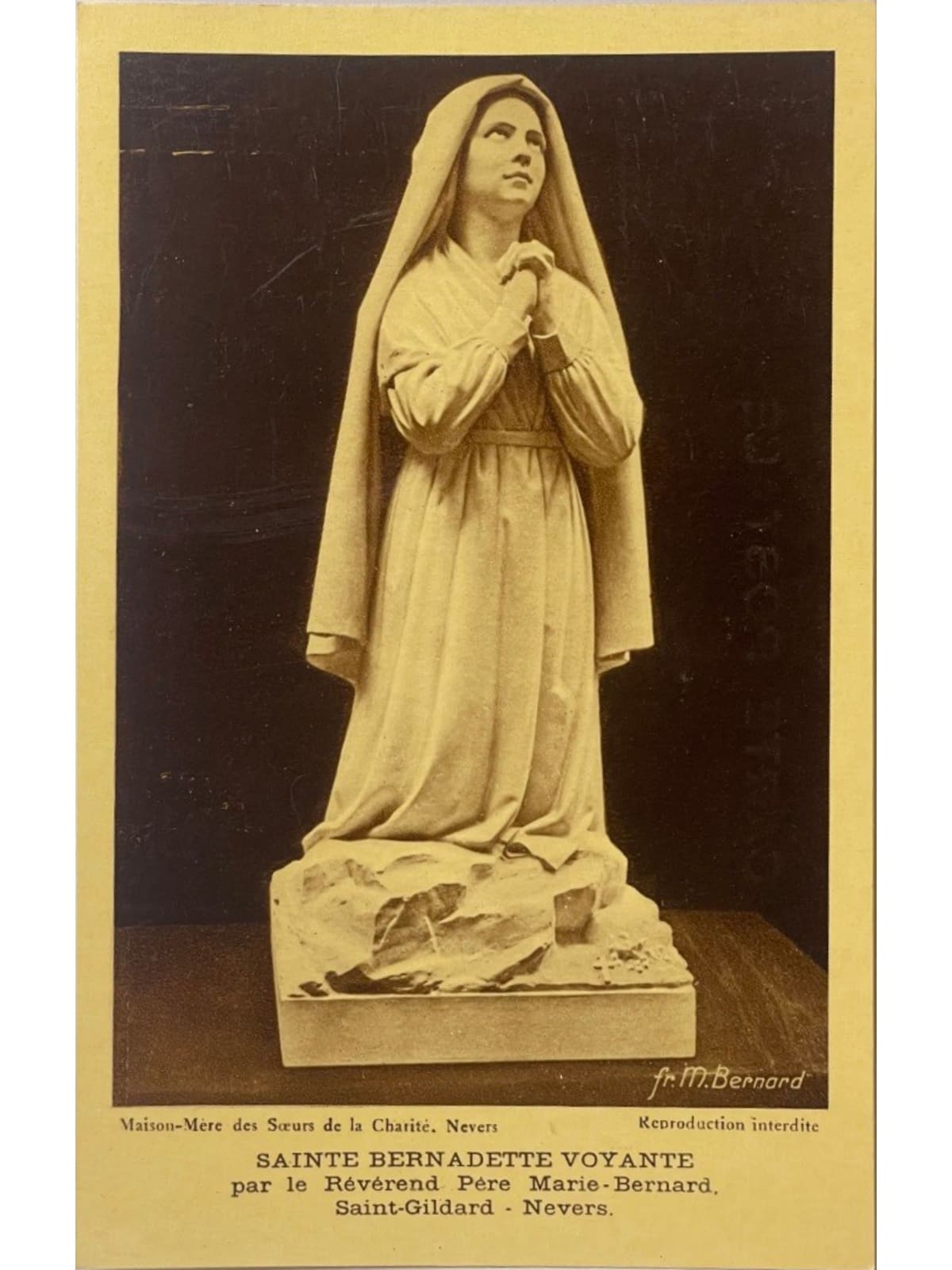 Recto de la carte postale
