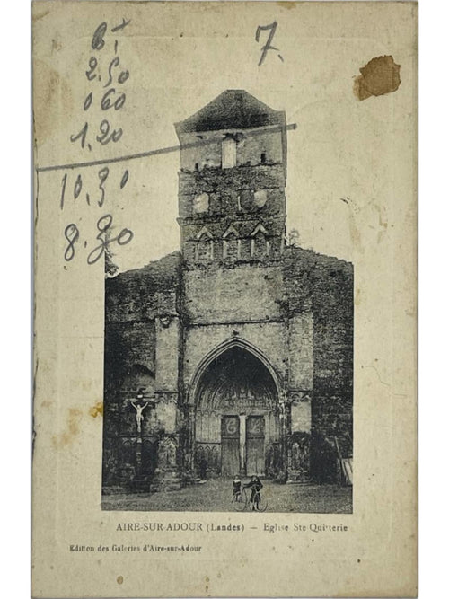 Recto de la carte postale