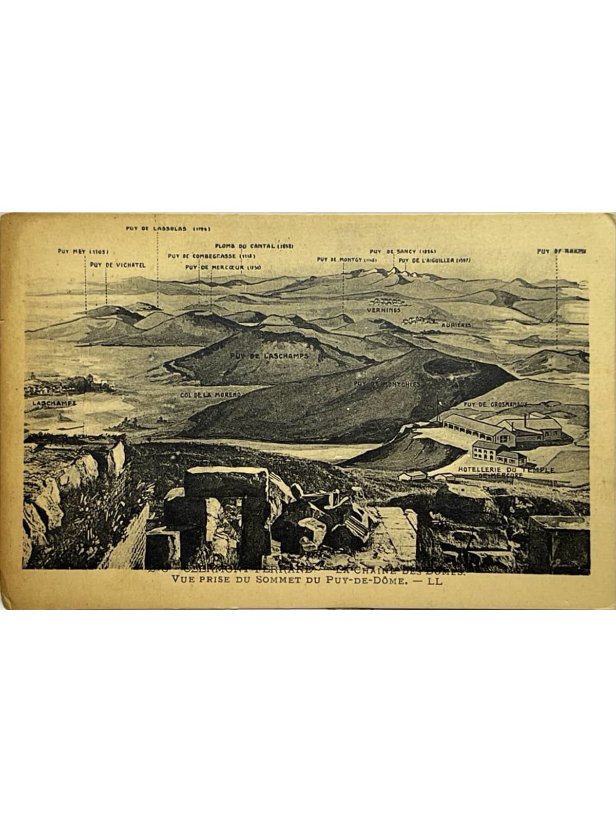 Recto de la carte postale