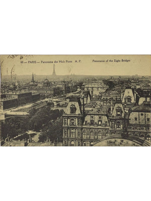 CPA Paris – Panorama des huit ponts sur la Seine – A. Papeghin n°40