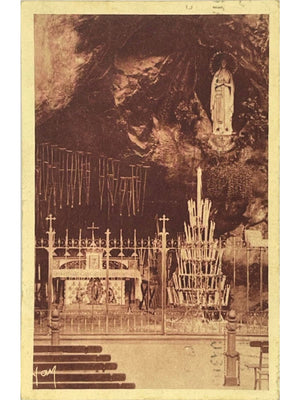 Lourdes – La Grotte miraculeuse, sanctuaire – CPA n° 81, 1934