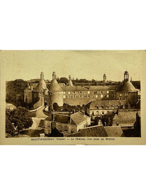 Saint-Fargeau (Yonne) – Le château vu du beffroi – CPA