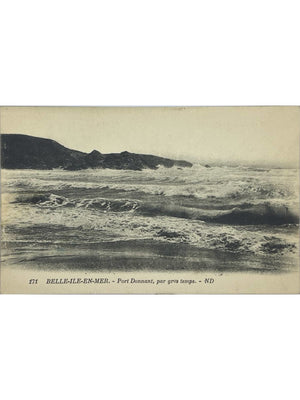 Belle-Île-en-Mer – Port Donnant par gros temps – CPA Lévy et Neurdein n°171